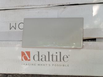 Daltile Glossy Ceramic 3x6 subway Wall Tile in FE06 Cool Grey - 4 cases