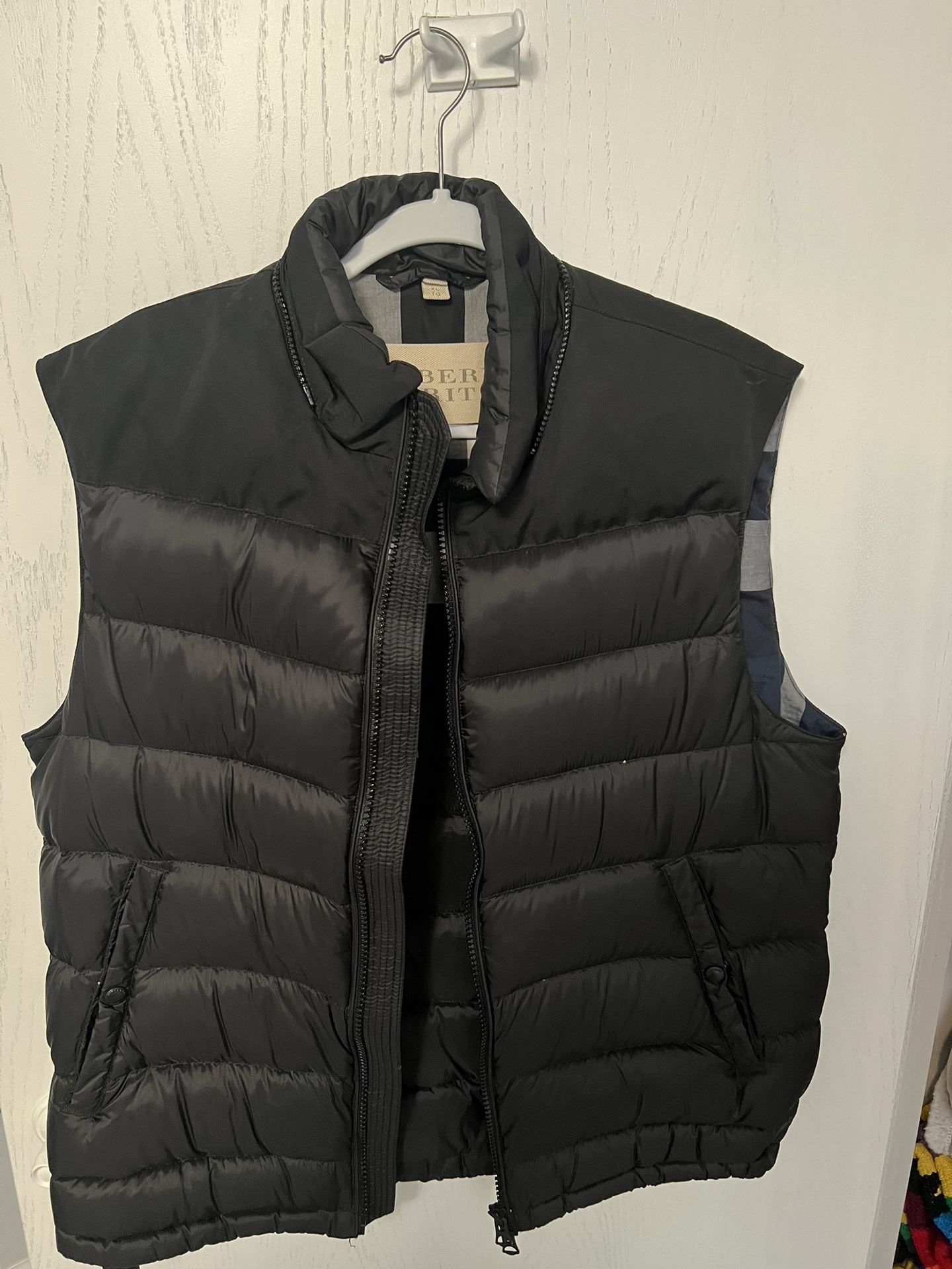 Mens Burberry Vest With Hood