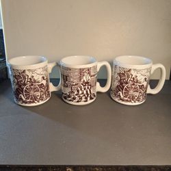 Historical Molly Pitcher & Betsy Ross Ceramic Coffee Mugs 