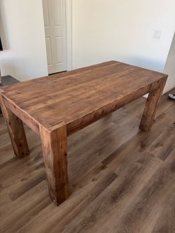 Rustic Wood Dining Table