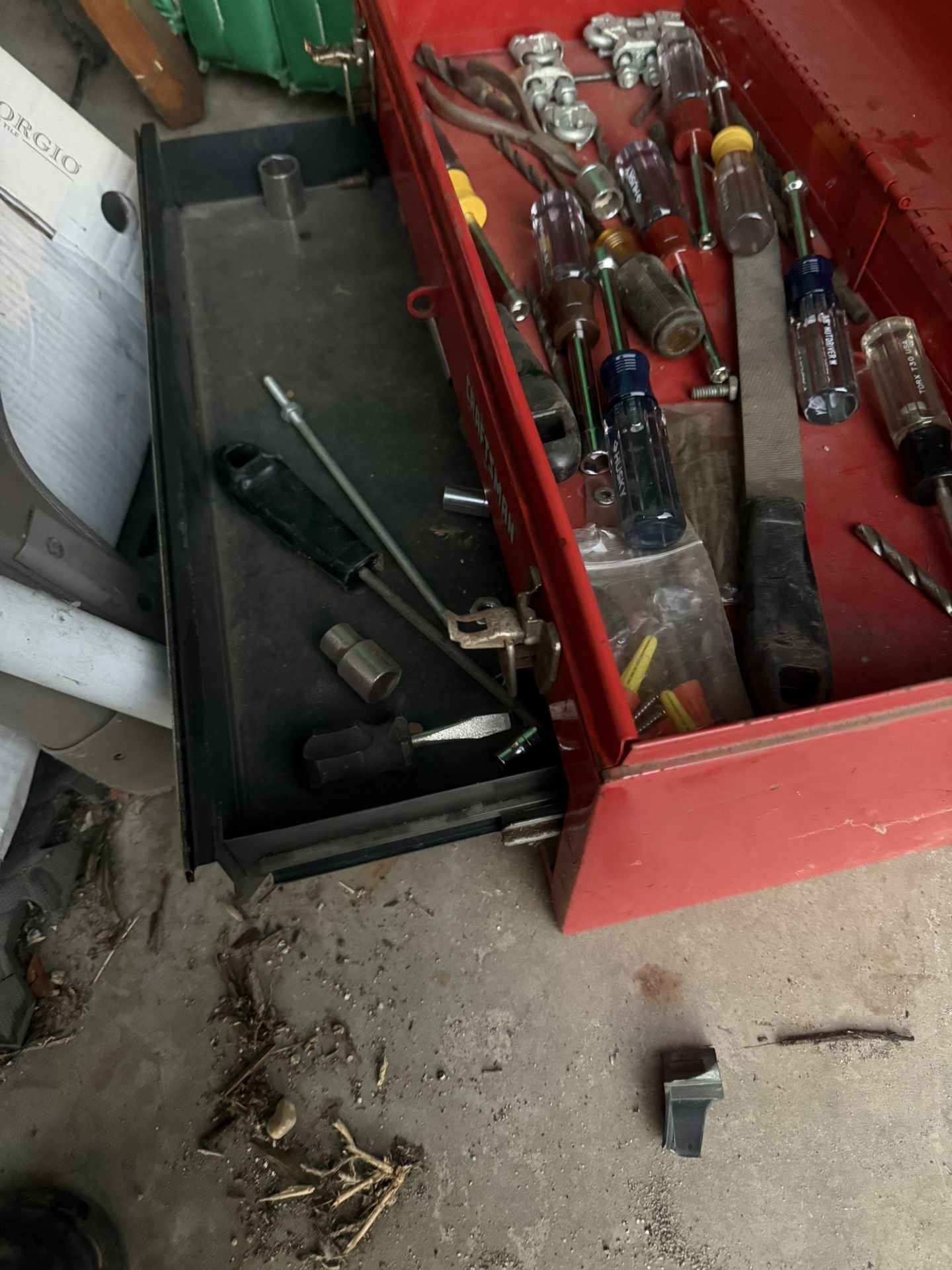 Vintage Craftsman 2-drawer portable tool box