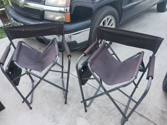 2 NEW CONDUCTOR CHAIRS HAVE PULL OUT TRAY CUP HOLDER ON SIDE22 SET FIRM PAID 79 EACH