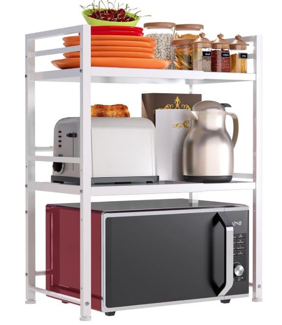 DOLALIKE Expandable Microwave Rack – 3 Tier E30