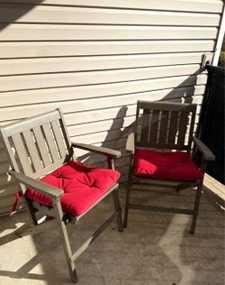 Pottery Barn - Chatham Folding Dining Armchair (Gray) & Concrete Accent Stool