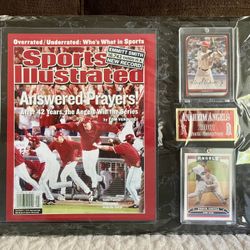 2002 World Series Anaheim Angels Framed Collectable 