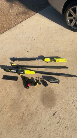 RYOBI 40V HP Brushless 10 in. Cordless Battery Pole Saw with 2.0 Ah Battery and Charger