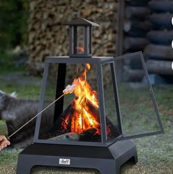 Brand new patio wood chimney