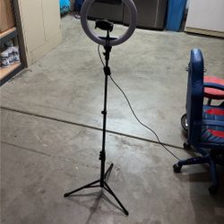 Tripod Phone Holder With Different Color Lights 