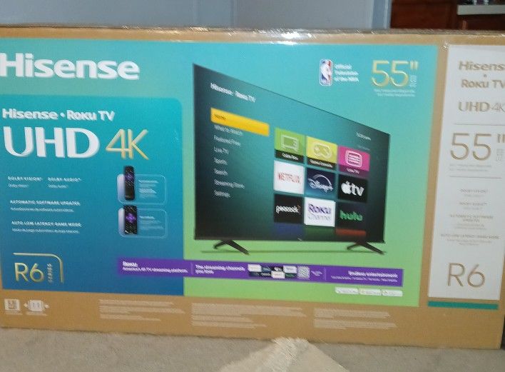 (NIB) 55" Hisense Uhd 4k TV (R6)
