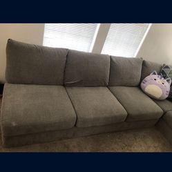 Grey sectional couch