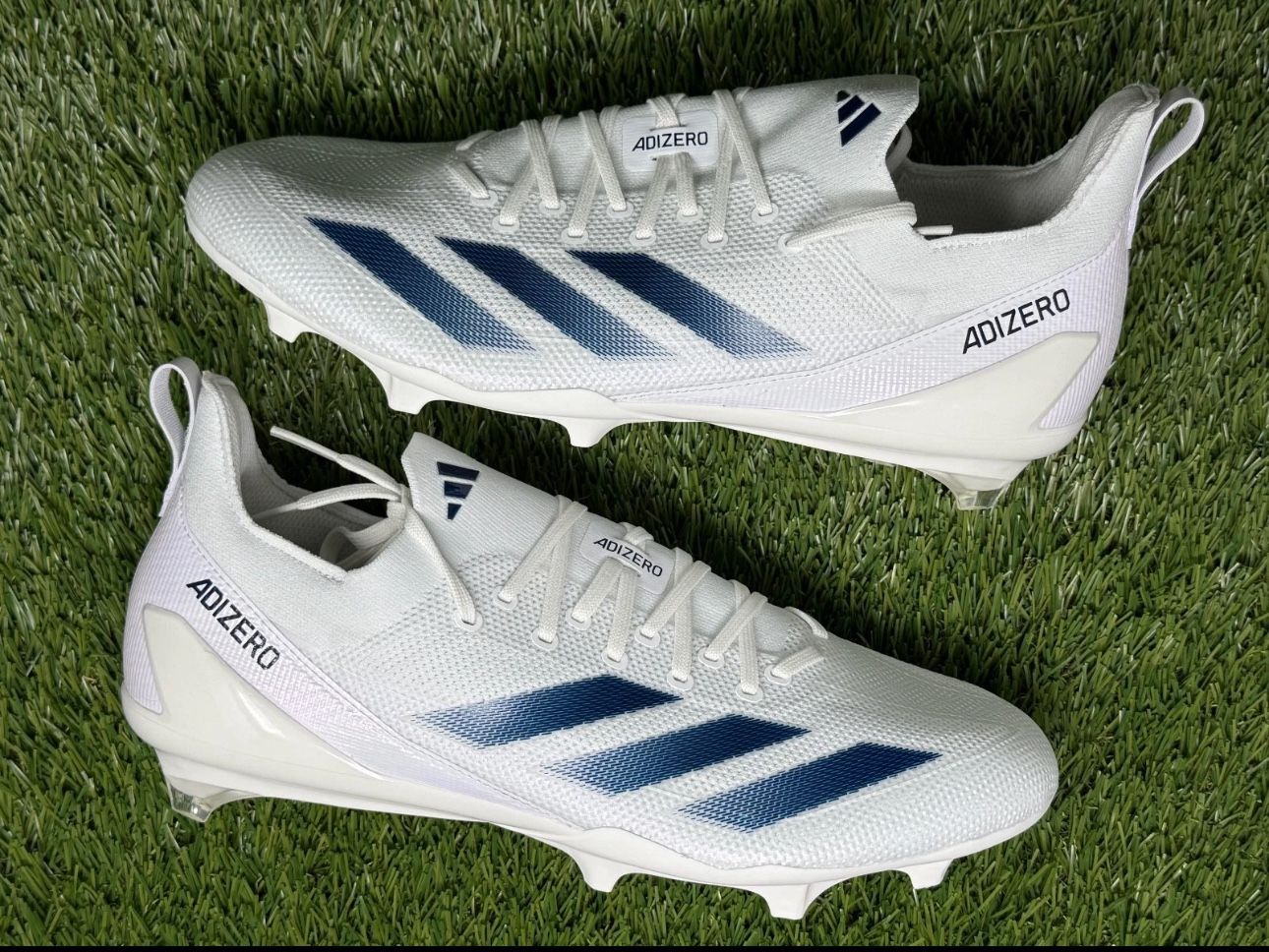 Adidas SM Adizero Electric+ \'White Navy\' IH0540 Football Cleats size 13 adidas Adizero Electric  main image 2