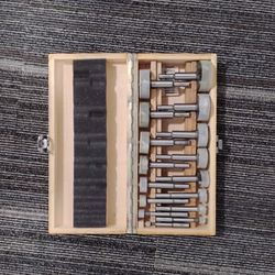 WOODTEK Carbid Wood Bit Set 16 Piece in Wood Box