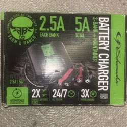Farm & Ranch 5A 6/12V 2-Bank Battery Charger/Maintainer (Schumacher electric Corp.)