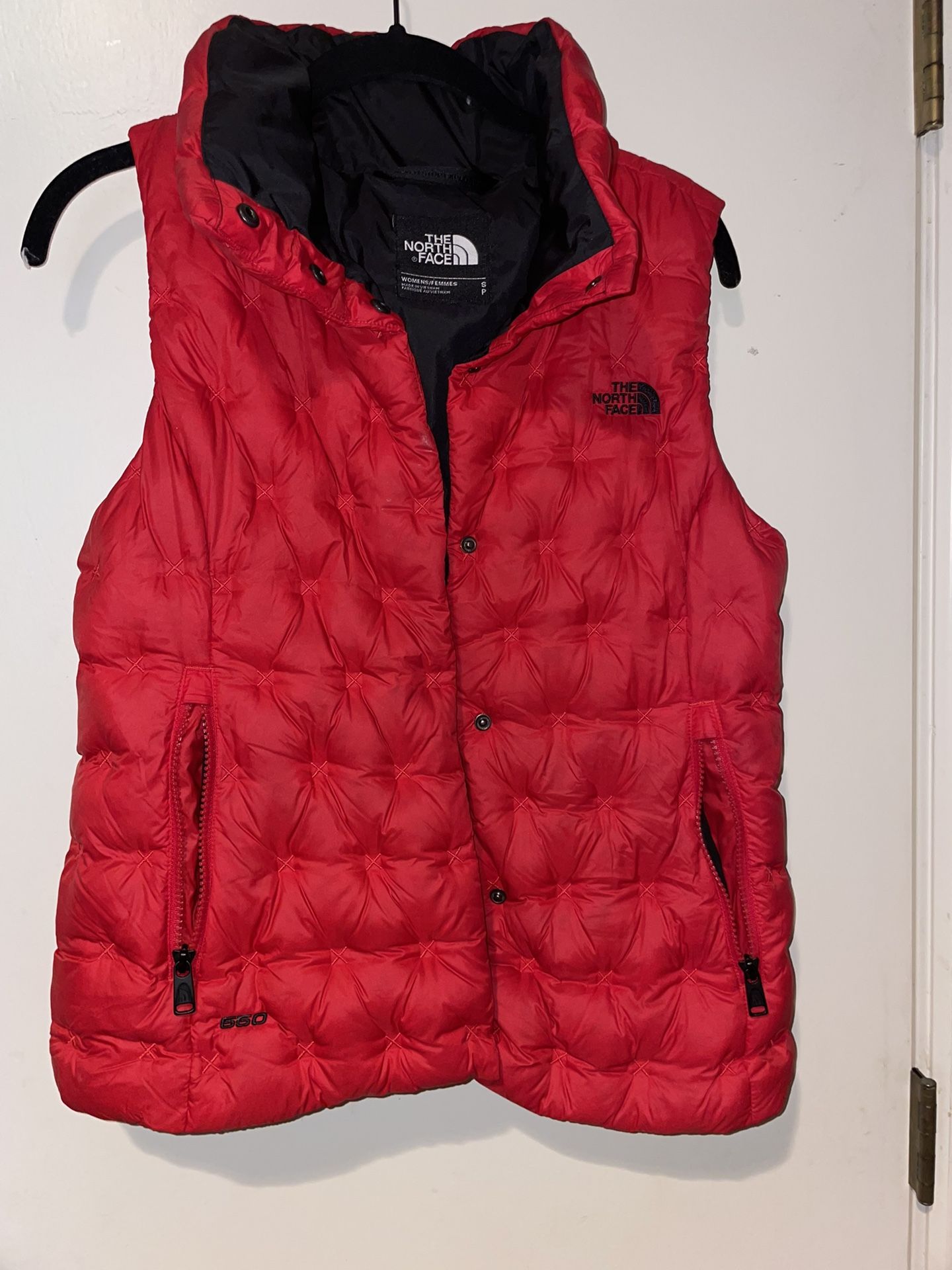 Red North Face Vest