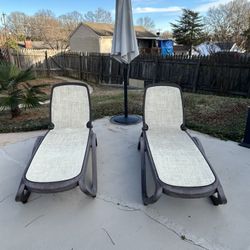 2 lounge chairs 