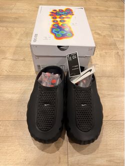 Brand New Nike Calm Mule Black/Orange Size 10 w/ Box
