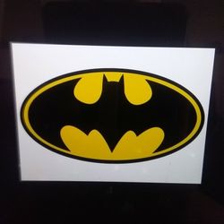 Old School Bat Man Decal 