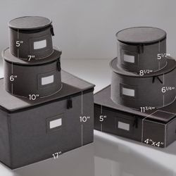 China Storage Containers, Hard Shell Case with Felt Dividers for Charger Plates, and Dish