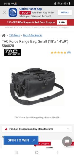 TAC Force Range b a g  Small (18"x 14"x9") S86028