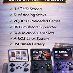 Upgraded Long Battery Game Console R36s