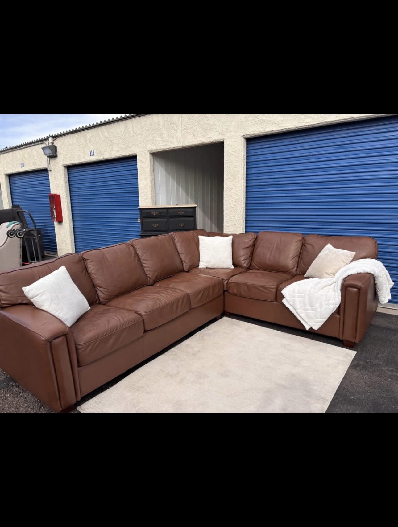 real leather couch Legacy Chicago couch