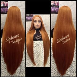 Human Hair Blended Lace Front Wig 