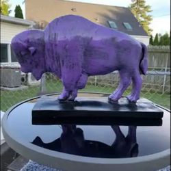 The Purple Buffalo Statue