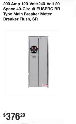 200 amps meter panel - EATON