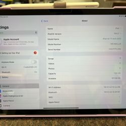 Apple iPad Air 11” W/pencil Pro 