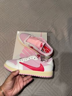 Travis Scott Jordan 1 Low Sail Tropical Pink 2Y