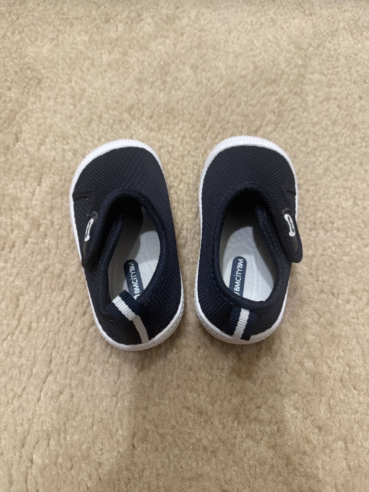 Brand New BMCiTYBM Baby Shoes, First Walker Shoes, Toddler Walking Shoes (12-18 Months, Size 5, Navy)