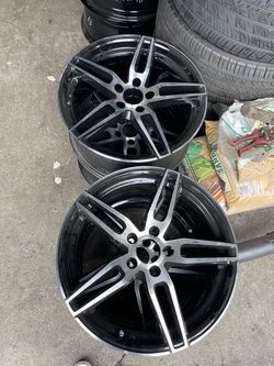18 inch wheels BMW 5x112 +47 18x8 set of matching 4 rims fully refinish like new. 595$ for 4 plus tax . Installation available. New and used tires opt