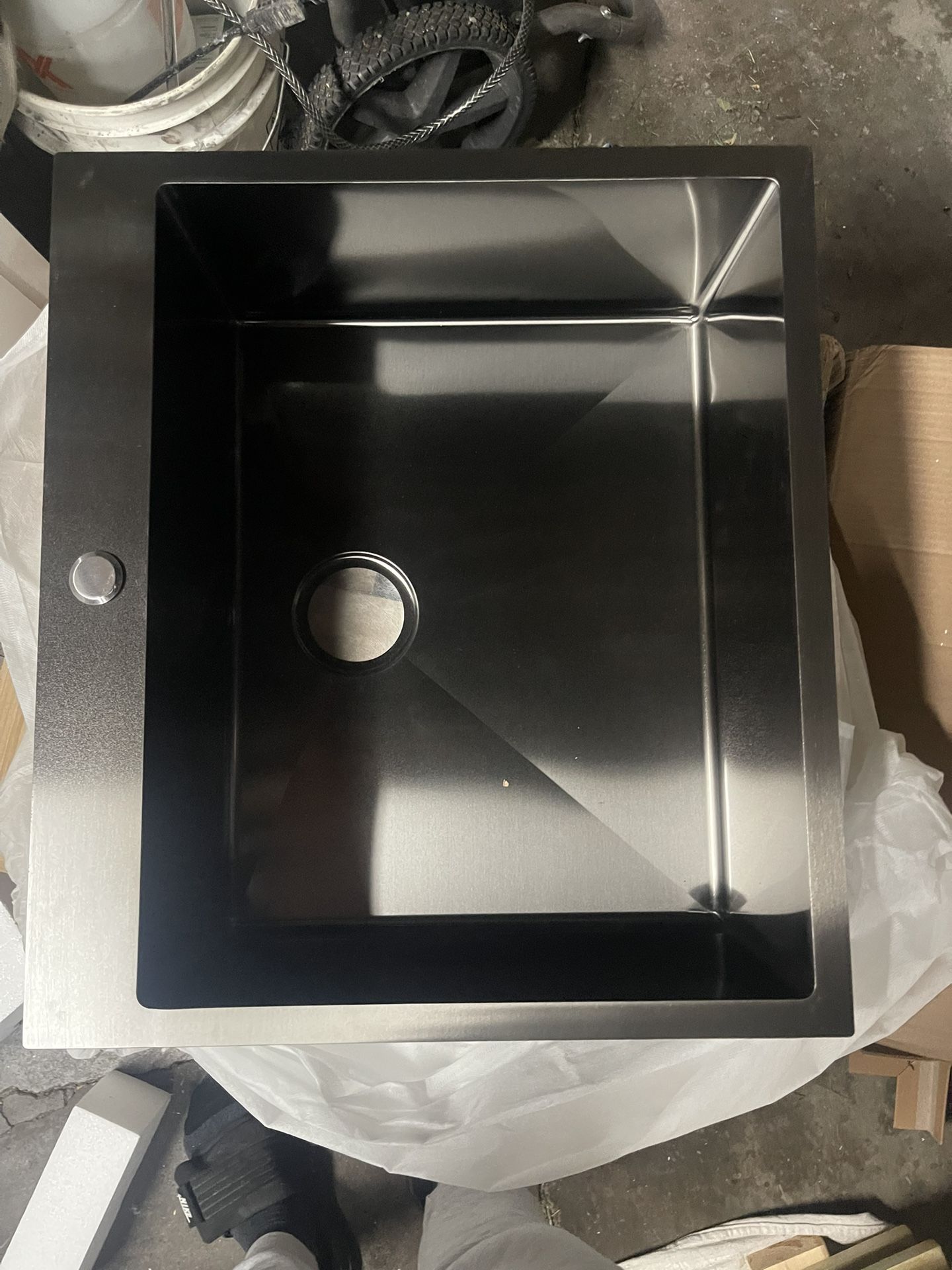 SHACO Black Stainless Steel Drop In Kitchen Sink
