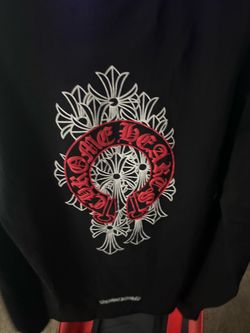 Red and black chrome heart long sleeve