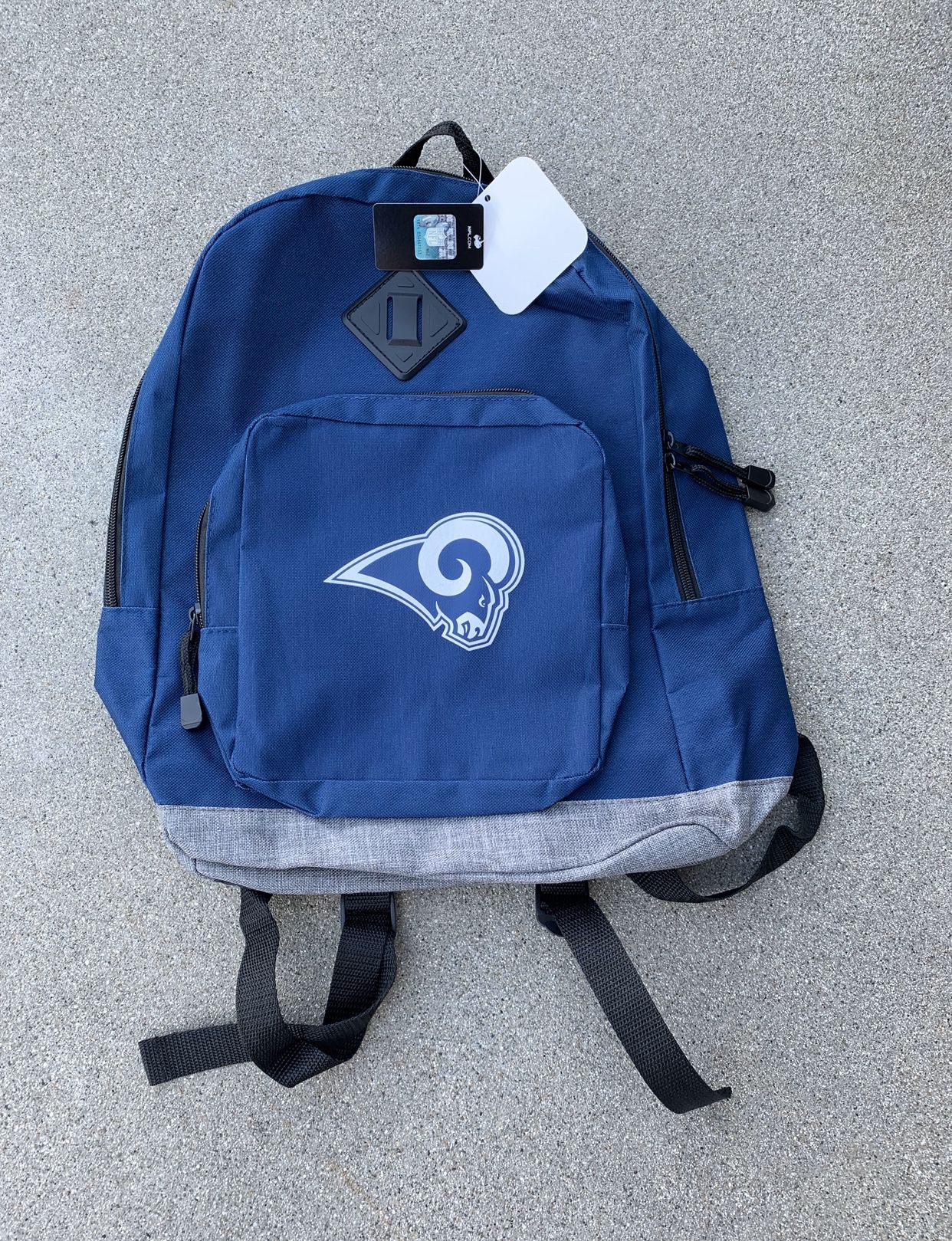 Los Angeles Rams Backpack Regular Size Authentic NFL
