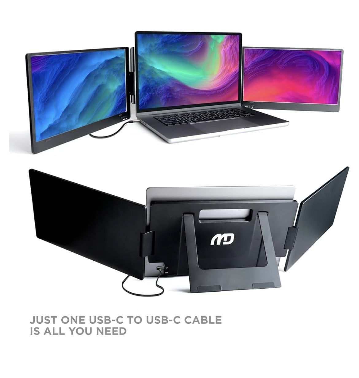 MD1 14” Triple Portable Monitor for Laptop