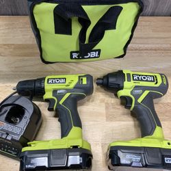 Ryobi 18 Cordless Drills Kit 