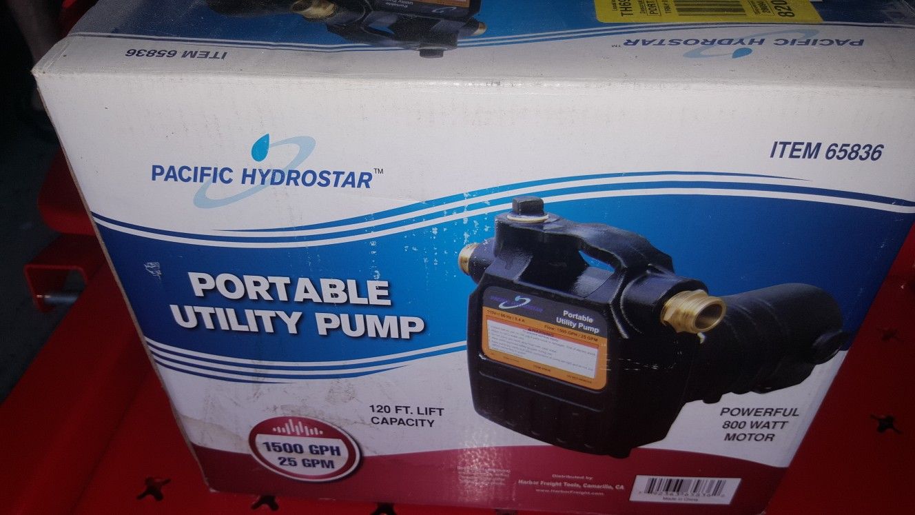 Portable utility pump brand new