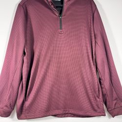 Ben Hogans Golf Men’s Large Maroon Long sleeve Pullover Fleece