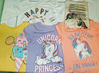 2T Girl's Unicorn Shirts