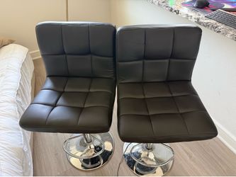 Leather bar stools