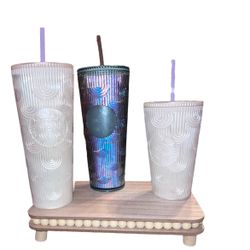 Starbucks Mermaid Scales Cold Cup Tumbler’s set NEW SPRING 2023