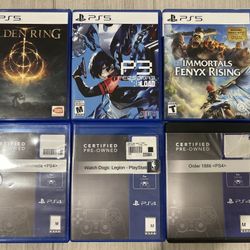 SIX PS5 / PS4 GAME BUNDLE ONLY $25