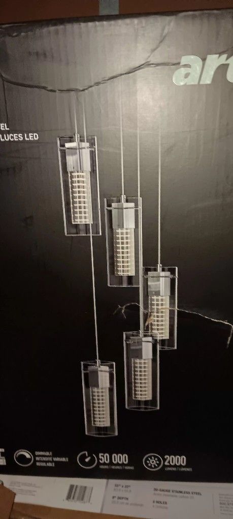 Artika Hologram 5 5 Light Pendant Light