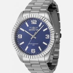 Invicta 47451 Men's Specialty Quartz Blue Dial Steel Case Watch