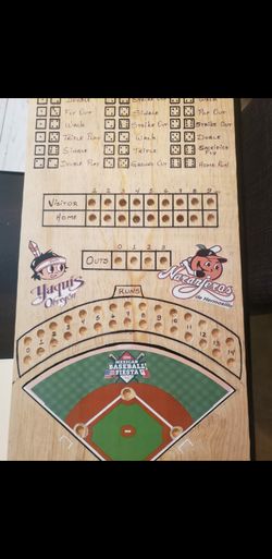 Baseball Game! board game handmade. Includes 13 marbles and two dice. Makes a great gift for the Father's Day!!!