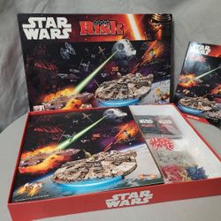 Disney Hasbro STAR WARS RISK Board Game - Ages 10+  2 or 4 PLAYERS - Never Played Pieces Has Never Been Punched Out - Has All Pieces and The Book! 