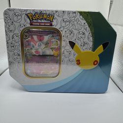 🔥 Pokémon 30th Anniversary Sylveon Tin – Brand New & Sealed 🔥