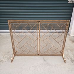 Puerta Para Chimenea De Acero Inoxidable Nueva 