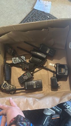 Bundle of walkie talkies